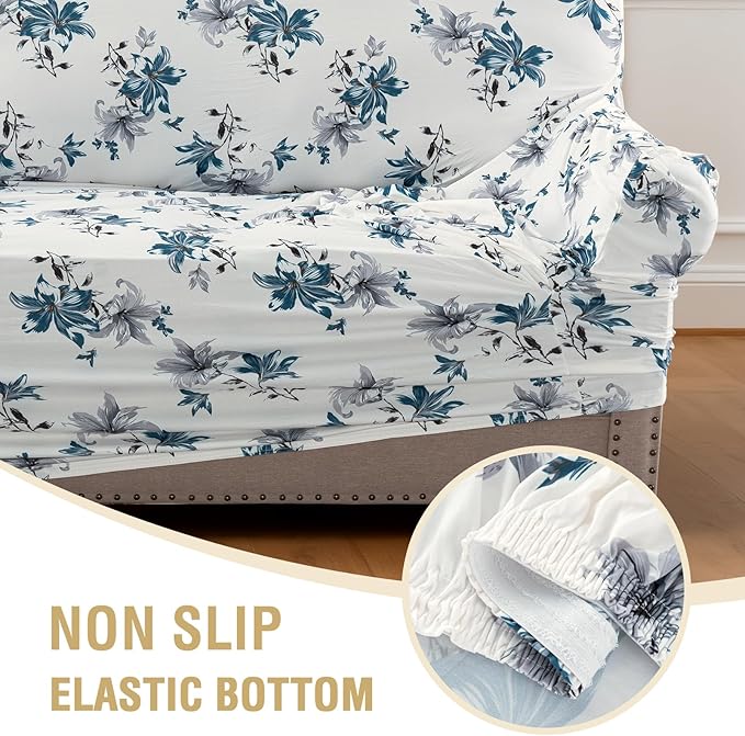 H.VERSAILTEX Floral Pattern Couch Covers