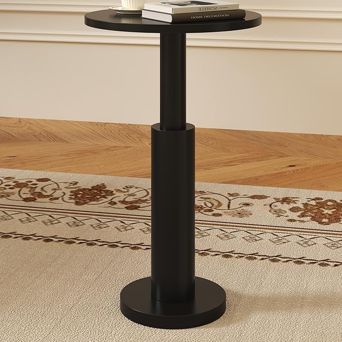 LAATOOREE Small Round Side Tables Set of 2, Drink Tables, Accent Coffee Tables