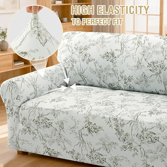 H.VERSAILTEX Floral Pattern Couch Covers
