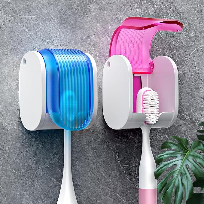 Toothbrush Holders for Bathrooms【Upgrade Single Slot Design】 Toothbrush Holder