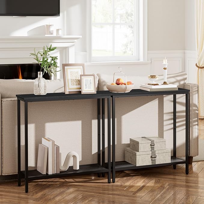 HOOBRO 29.5" Narrow Console Table, Small Entryway Table