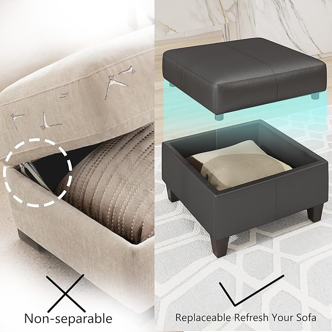 EASE MOOSE Middle Module Seat for Modular Sofa Armless Chair Customizable