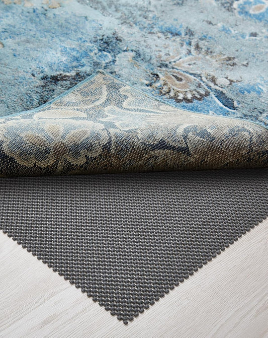 Veken Rug Pad Gripper - Non-Slip Thick Dark Grey Mat for Hardwood & Tile Floors | 7x10 Ft Anti-Skid Solution