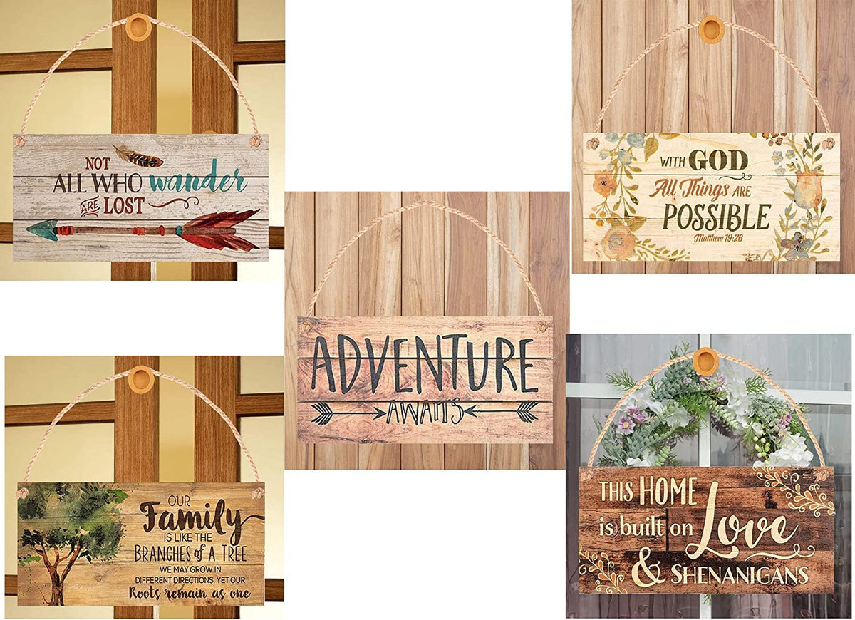 Rustic Wooden Signs Accept What is Let Go of What was Have Faith in What Will Be Wood Pallet Plaque Sign Wall Art Decor Kitchen Cafe Pub Decor Gift 8x12 INCH
