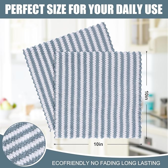 Homaxy 18 Pack Kitchen Dish Cloths, Ultra Soft and Absorbent Dish Towels