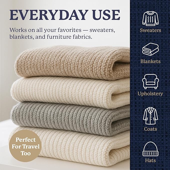 Farberware Fabric Shaver & Lint Remover Set–Battery Operated Sweater Shaver
