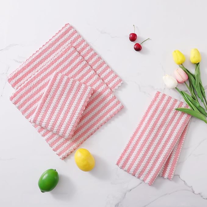 Homaxy 12 Pack Kitchen Dish Cloths, Ultra Soft and Absorbent Dish Towels
