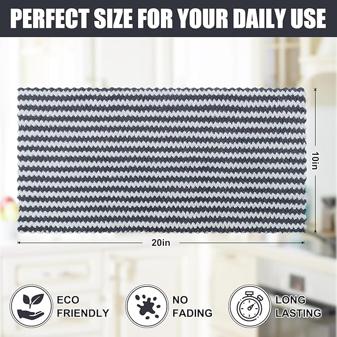 Homaxy Kitchen Towels, Ultra Soft and Absorbent Dish Towels, Reusable Fast