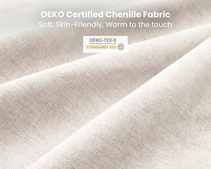 77" Oversized Chenille Couch Modular Sectional Sofa, Washable Cloud Couch