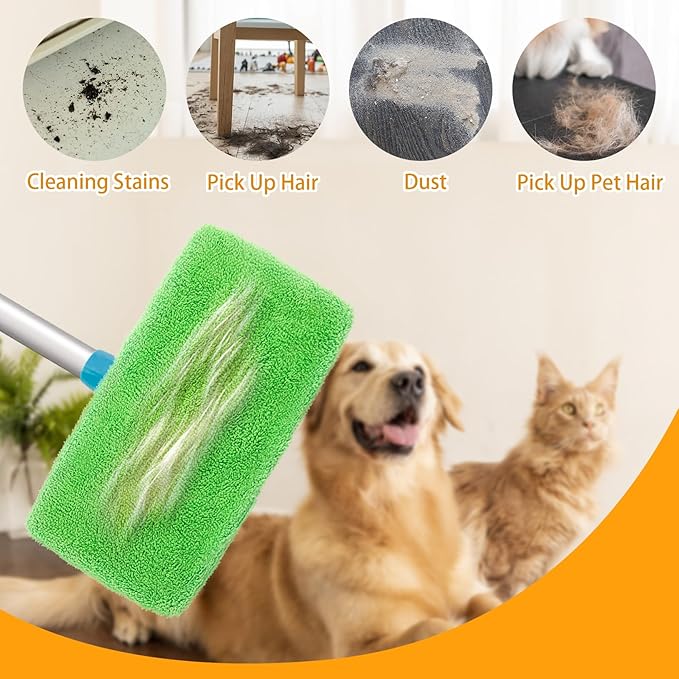 Reusable Dry Sweeping Cloths Microfiber Wet Mop Pads Compatible