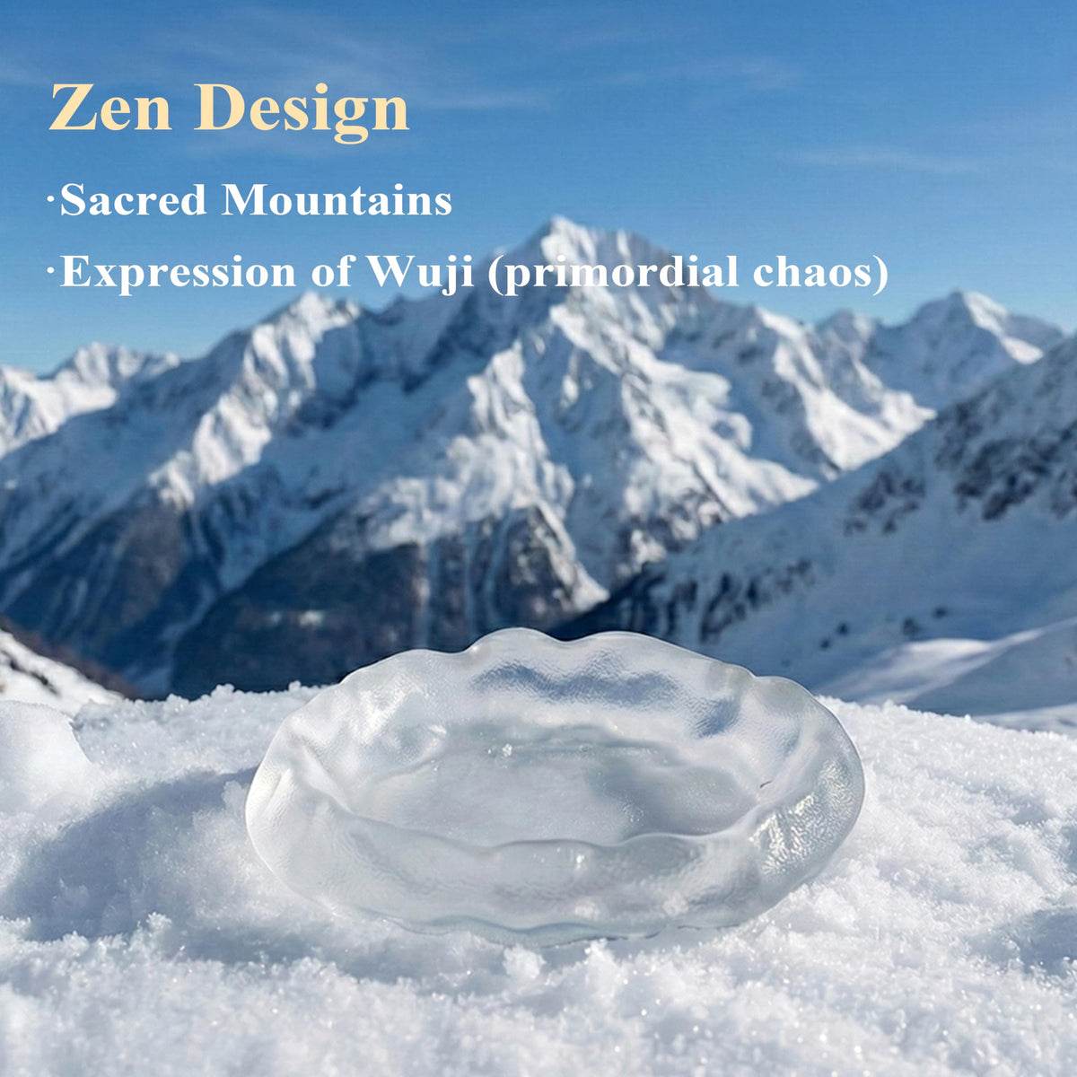 SATORY Handmade Zen Incense Holder 4.1" W- Frosted Glass & Green Jade Stone, Multi-Purpose Ash Catcher- Bakhoor Burner Gift with Incense Stick Samples, Home Décor, Yoga Meditation, Office