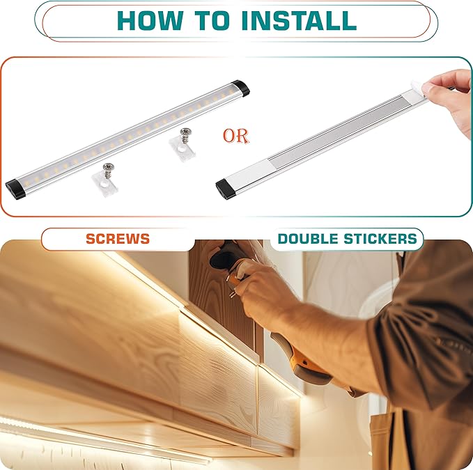 Under Cabinet LED Bar 12inch, Single Counter Light