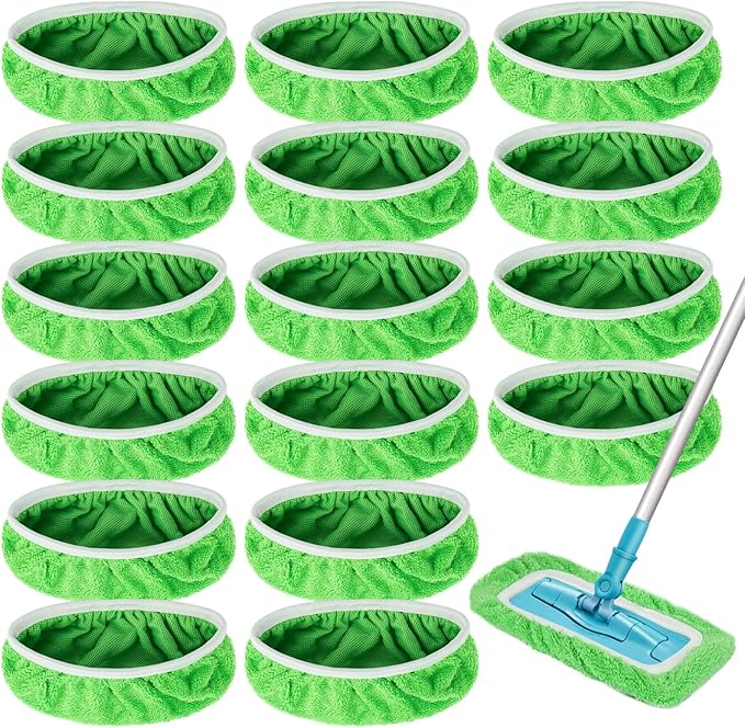 Reusable Dry Sweeping Cloths Microfiber Wet Mop Pads Compatible