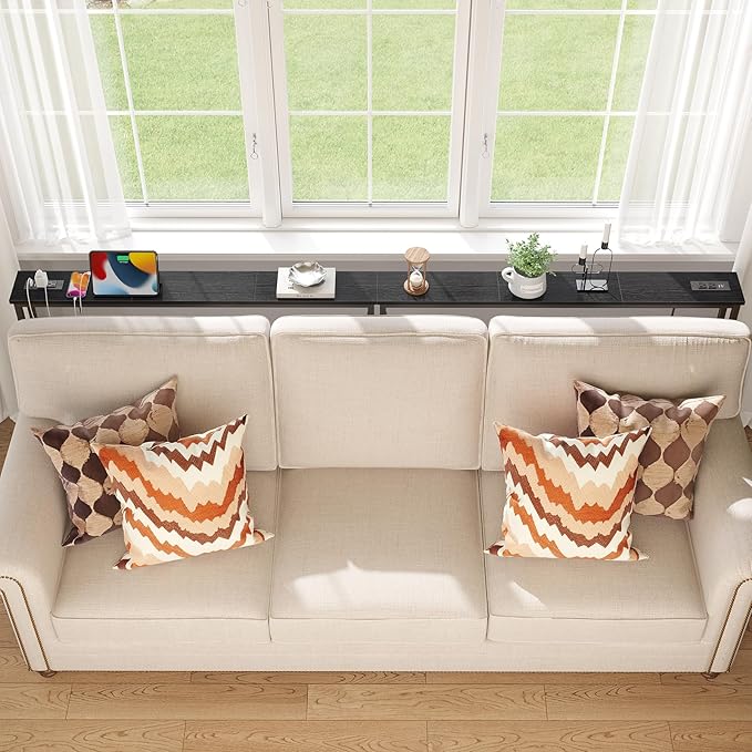ELYKEN 94.5" Narrow Console Sofa Table