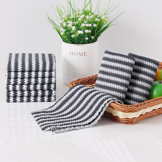 Homaxy 18 Pack Kitchen Dish Cloths, Ultra Soft and Absorbent Dish Towels