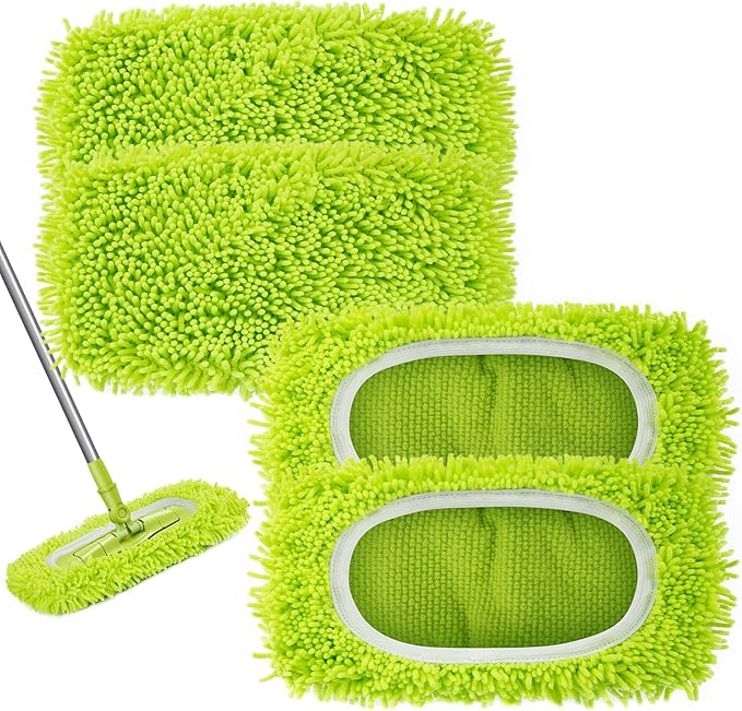 Reusable Dry Sweeping Cloths Microfiber Wet Mop Pads Compatible