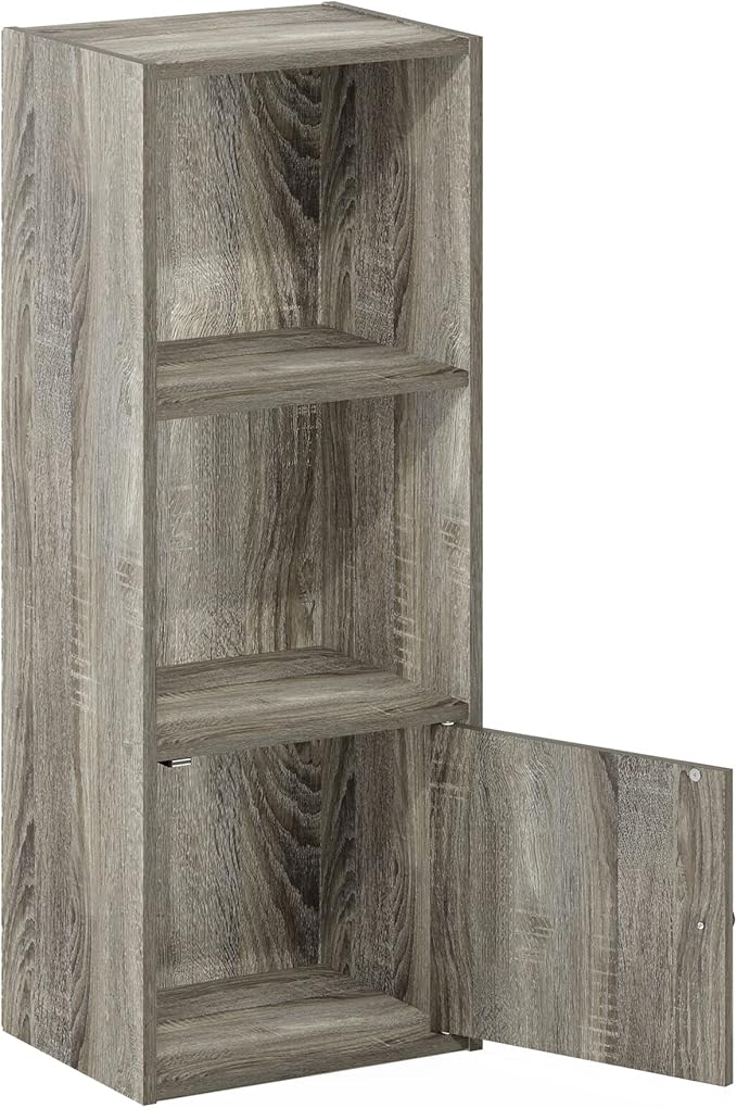 Furinno LUDER Book Shelf, 3-Tier Modern Bookshelf, Bookcase