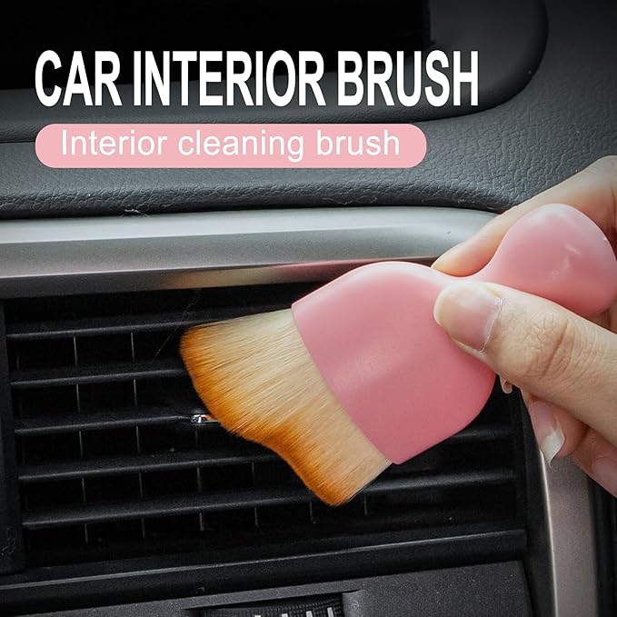 GaRhomxy Car Detailing Brushes, Car Interior Dust Sweeping Soft Brush, Soft