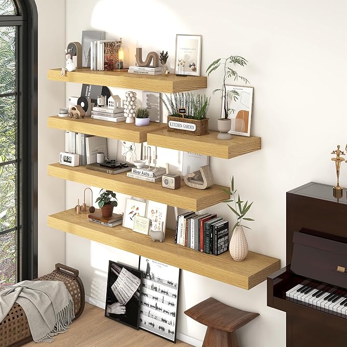 FLYJOE 48 Inch Long Floating Shelves