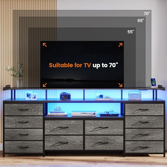 BTHFST 12 Drawers TV Stand Dresser