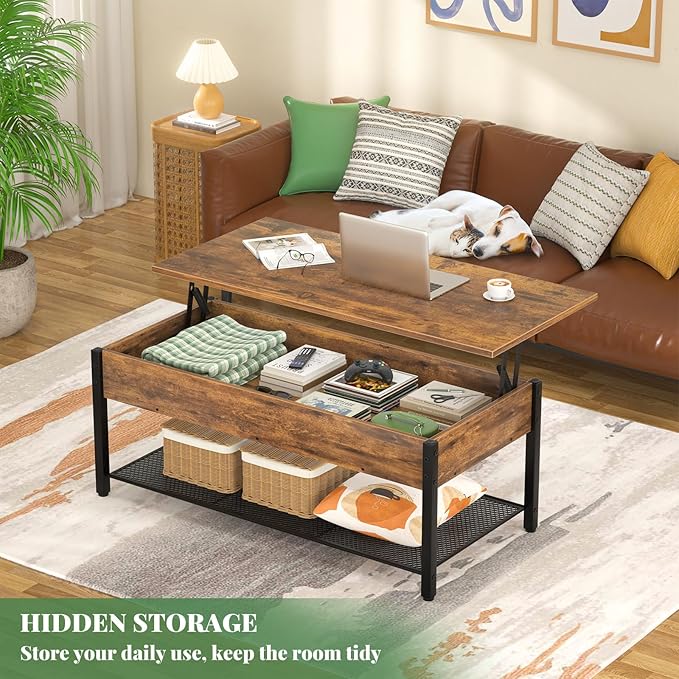 Homieasy 41.7" Lift Top Coffee Table