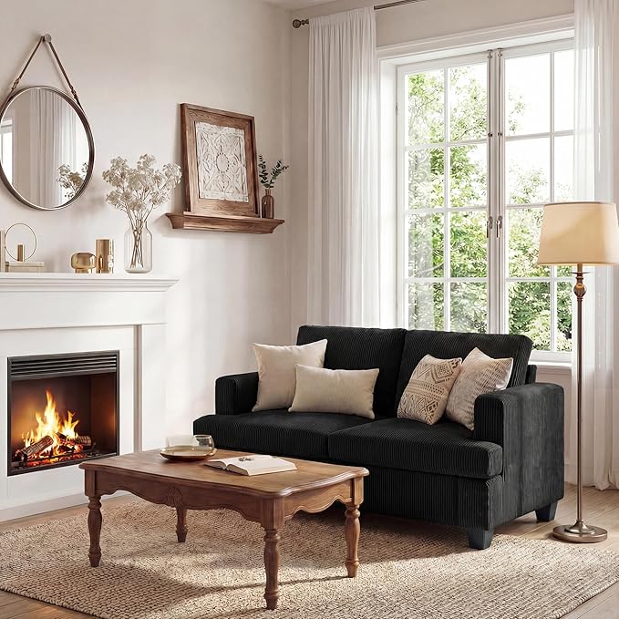 Apicizon 63" Loveseat Sofa Couch, Cloud Couch Lounge Sofa