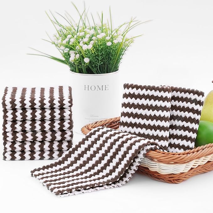Homaxy 24 Pack Kitchen Dish Cloths, Ultra Soft and Absorbent Dish Towels