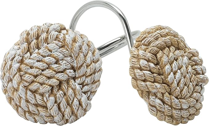 Zenna Home Shower Curtain Hooks Seaside Serenity Bath Accessories