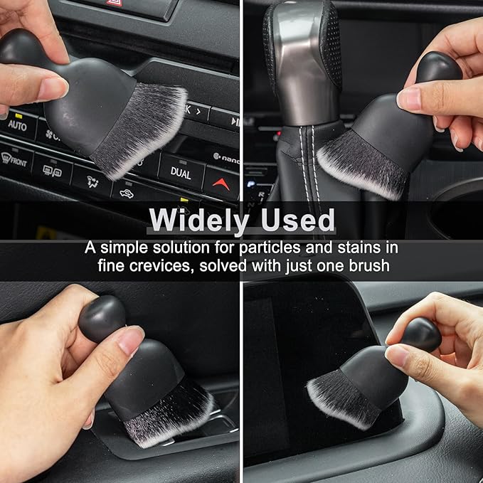 GaRhomxy Car Detailing Brushes, Car Interior Dust Sweeping Soft Brush, Soft