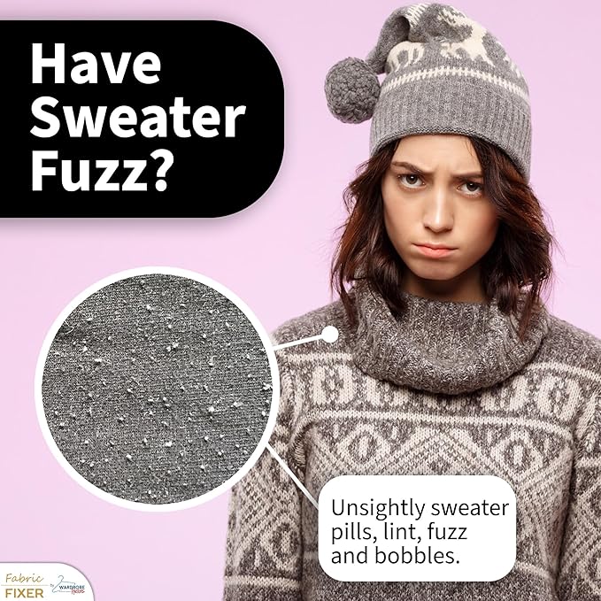 Cashmere and Multi-Fabric Sweater Comb Combo Manual Fabric Defuzzer Wool Lint
