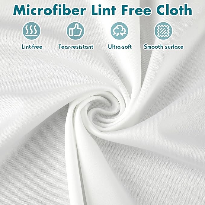 Cleanroom Cloth Wipes 9"x9" Microfiber Lint Free Cloth Disposable Clean Cloths