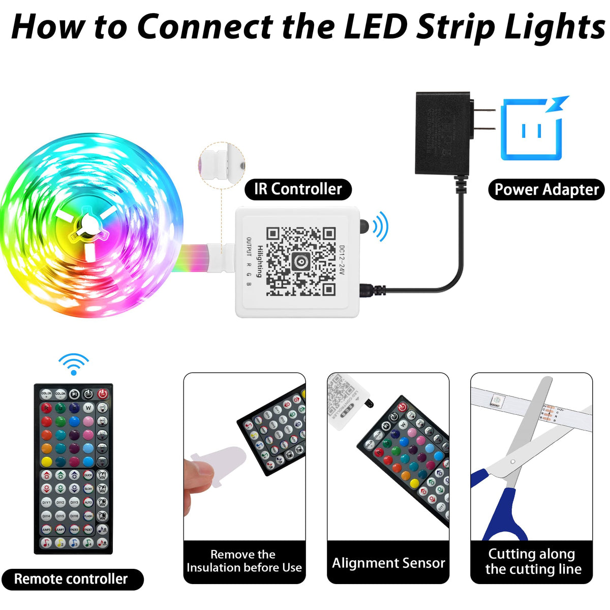 Ledagic 200 ft LED Lights for Bedroom Music Sync RGB LED Strip Lights with APP & Remote Control LED Lights for Room Home Party Christmas Wall Decor (2 Rolls of 100ft)