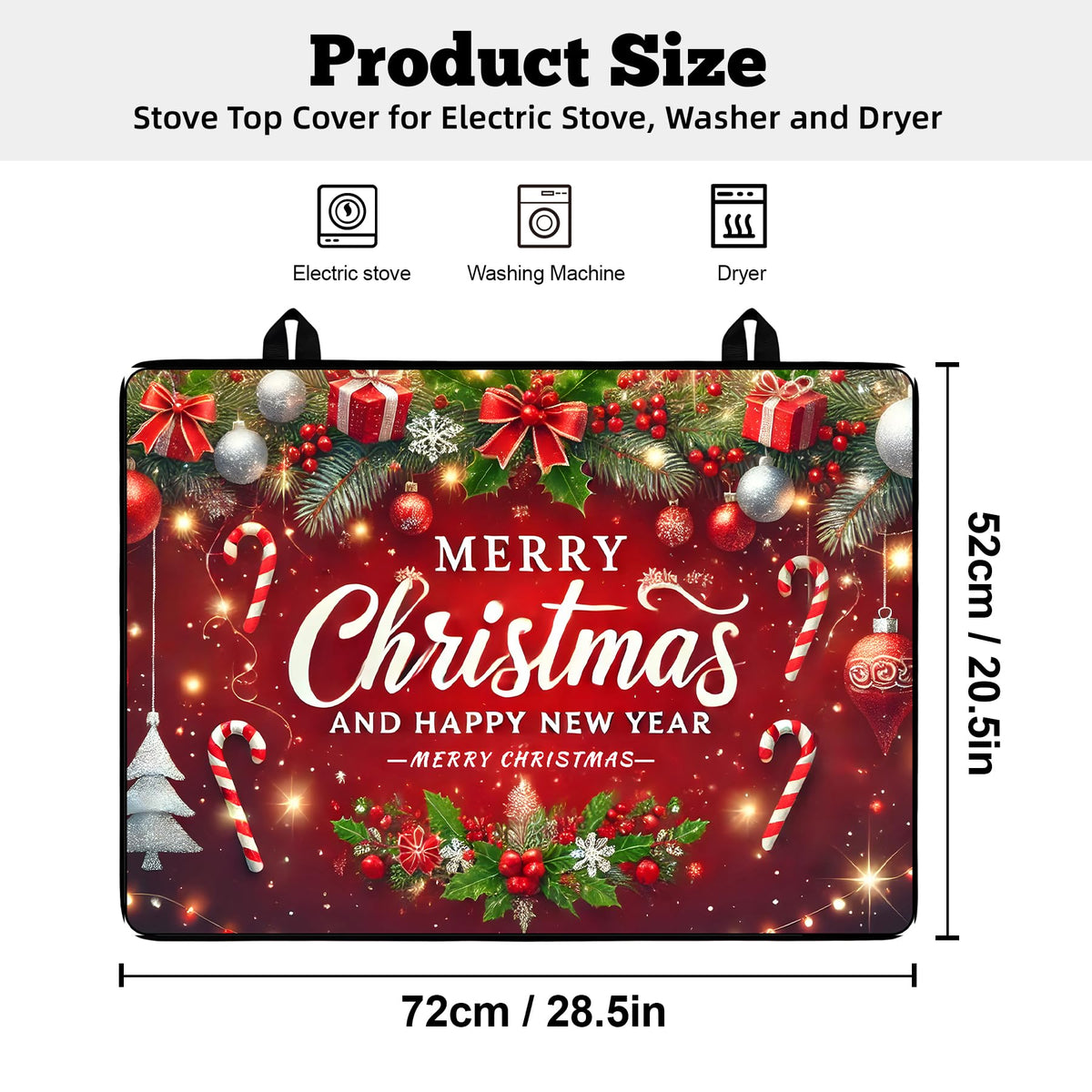 Stove Top Cover for Electric Stove: 28''×20'' Stove Cover Elevate Your Kitchen Reliable Heat Protection,Non-Slip Kitchen Decor (MAI-G2411289)