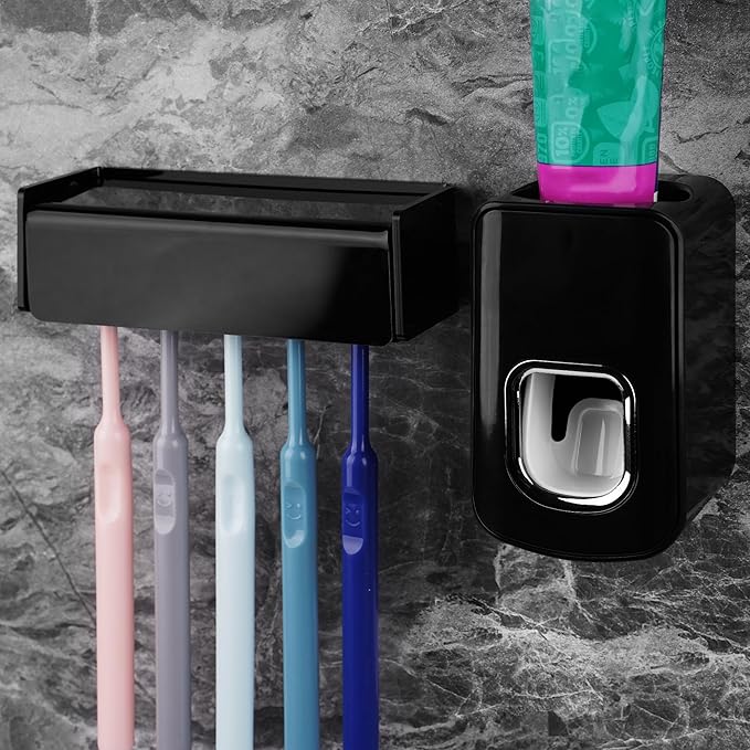 5 Slots Wall Mount Toothbrush Holder