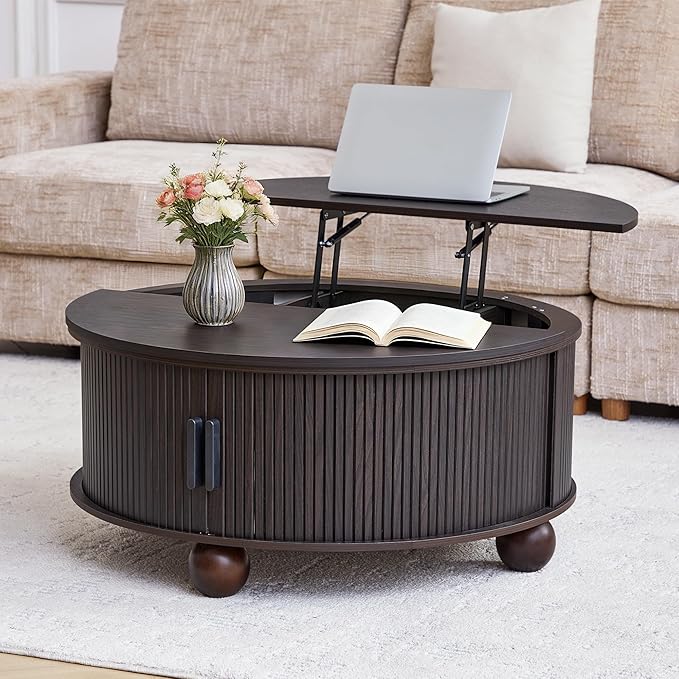 Round Lift Top Coffee Table