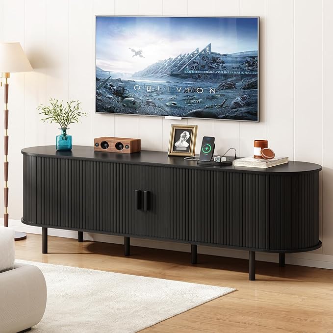 ONBRILL 70.8" TV Stand with Power Outlet
