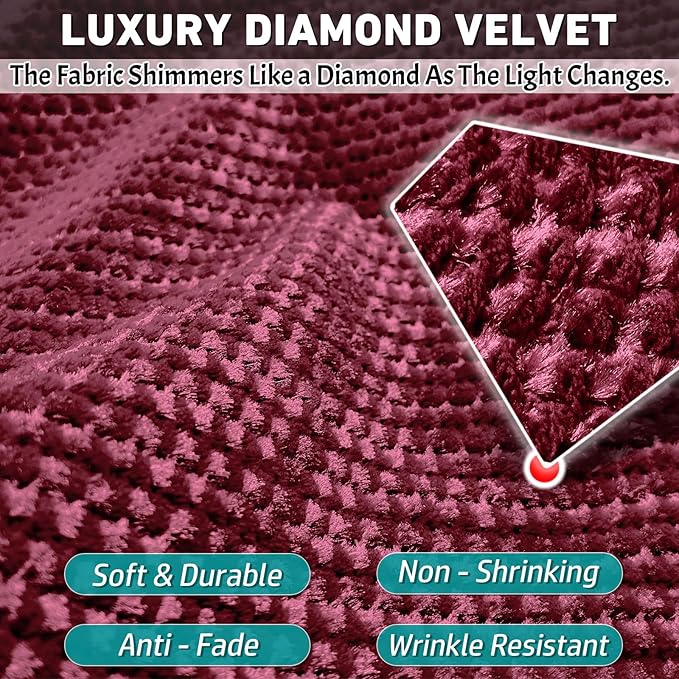 Velvet Couch Arm Covers