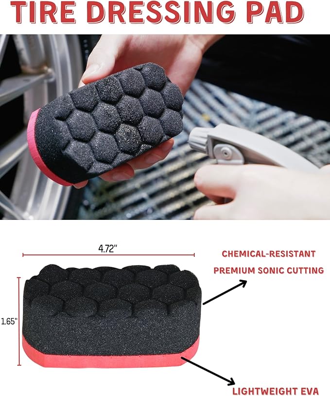 Premium 7PCS Car Wheel Rims Detail Cleaning PRO Wash Kit, Wheel Wash Mitt