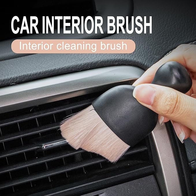 GaRhomxy Car Detailing Brushes, Car Interior Dust Sweeping Soft Brush, Soft