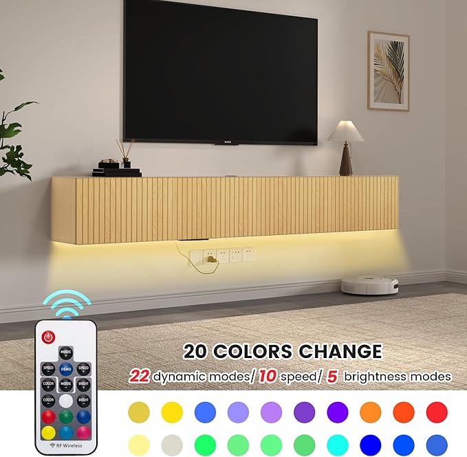 EazeHome 82" Floating TV Stand