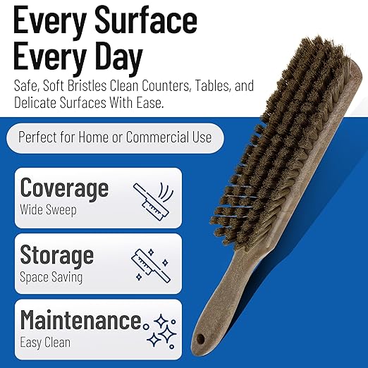 SPARTA Handheld Soft Counter Brush 8 Inch Bristle Span, Countertops, and