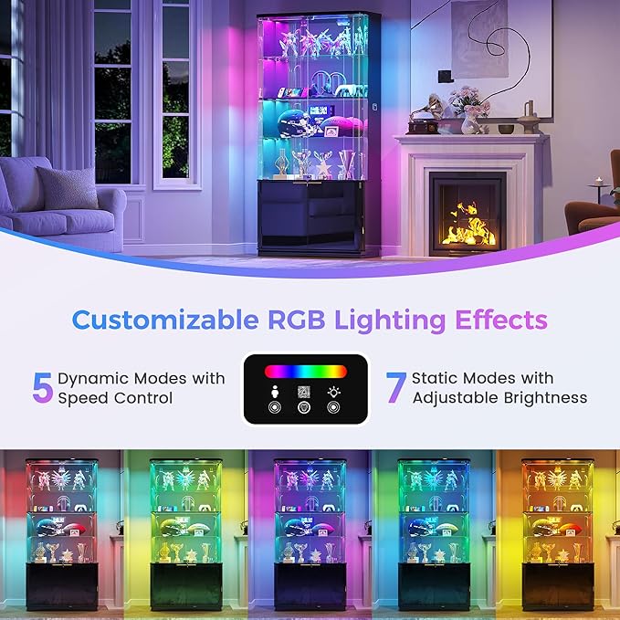 71" Tall RGB Display Cabinet