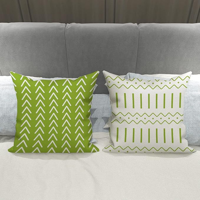YCOLL Pillow Covers 16x16 Set of 4, Modern Sofa Throw Pillow Cover, Decorative