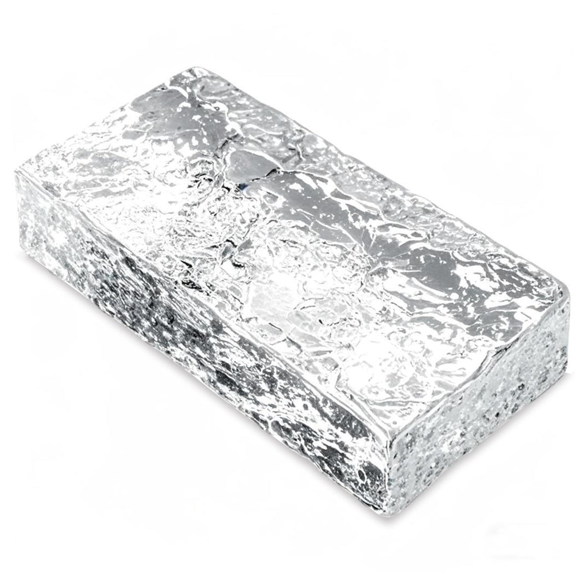 1 Pack-7.9"x3.9"x2" High Transparency ice Crystal Patterned Rectangular Solid Glass Brick - Used in Building Fields Such as Wall partitions, as Well as for DIY Lighting fixtures, DIY Tables etc