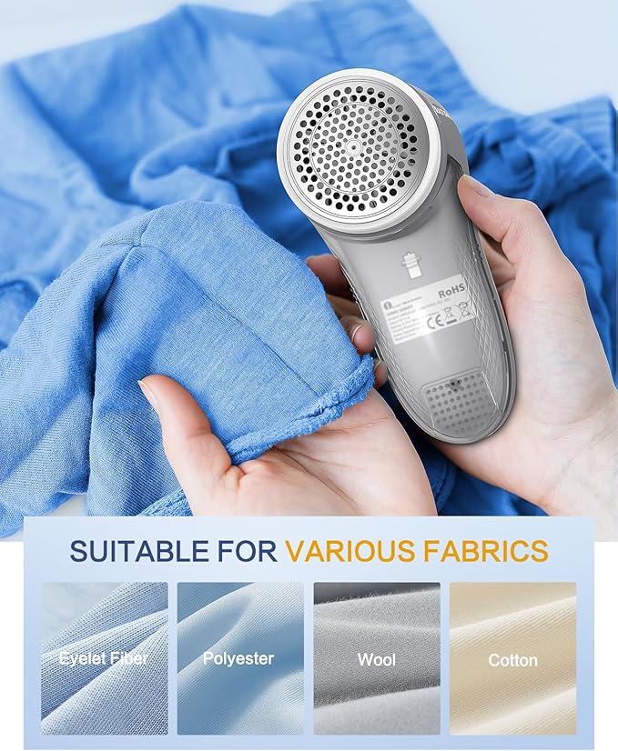 BEAUTURAL Fabric Shaver, Rechargeable Lint Remover