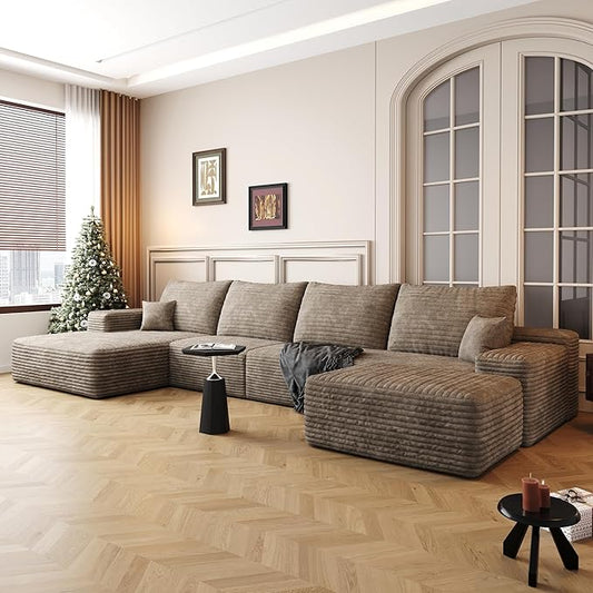 136" Sectional Couches for Living Room Cloud Couch Sofa
