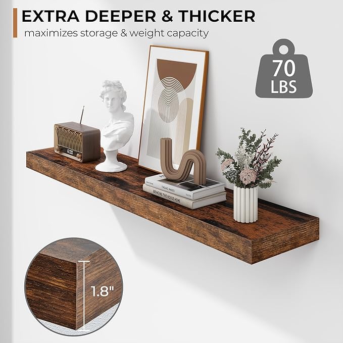 Fun Memories 36 Inch Floating Shelves