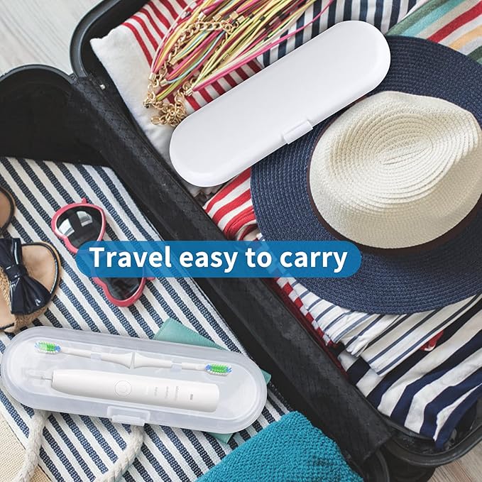 Fowecelt 2 Pack Electric Toothbrush Travel Case