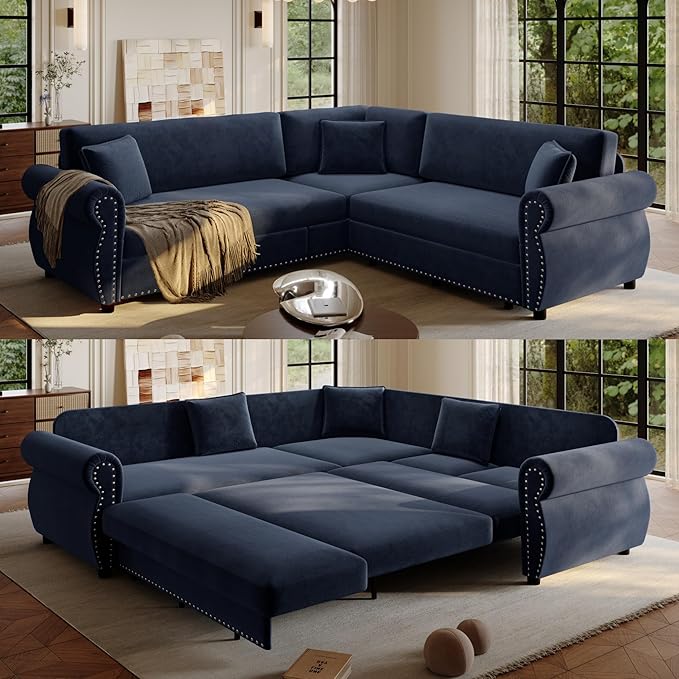 88.2" Sectional Sleeper Sofa