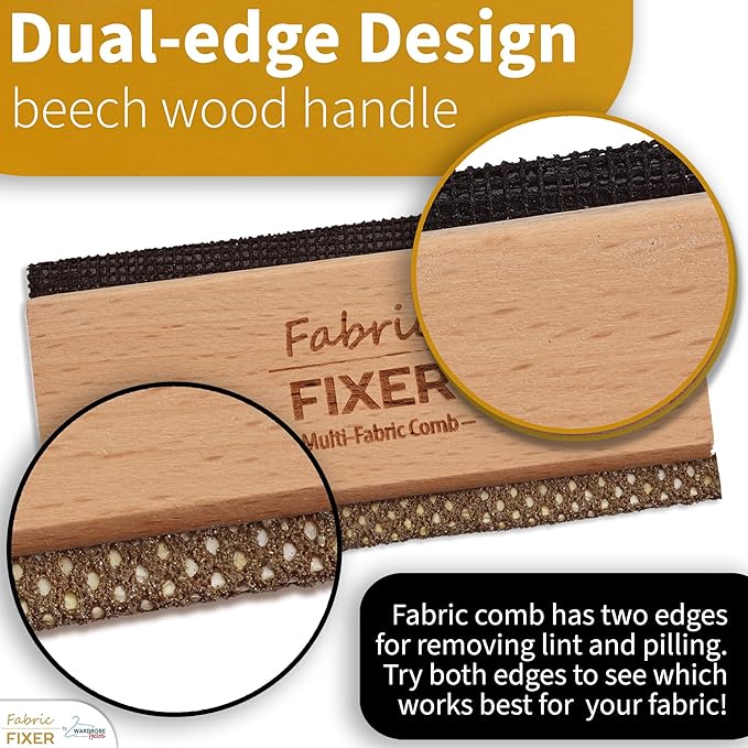 Cashmere and Multi-Fabric Sweater Comb Combo Manual Fabric Defuzzer Wool Lint